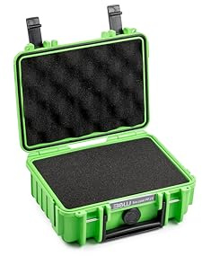 B&W International Valigetta protettiva 500 (PP.23) verde con schiuma a cubo