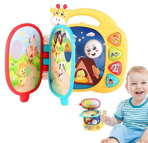Livres musicaux pour bébés, jouets musicaux pour bébés | Livre de rimes musicales multifonctionnelles, jouets d'apprentissage musical, jouet éducatif avec lumière et son musical créatif pour le