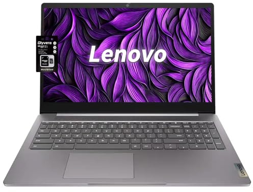 Lenovo 15.6 FHD Chromebook-Intel Quad-Core N4120(> N4020) 4GB RAM,192GB Storage,(64GB eMMC+128GB SDCard),with Privacy Camera,Wi-Fi6,HDMI1.4,Chrome OS,Artic Grey