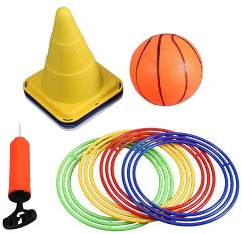 Cabilock Toss Rings Game Set for Outdoor Interactive Lightweight Plastic Ring Tossing Game Kit for Hands-eye Coordination and Concentration Training Suitable for Indoor and Outdoor