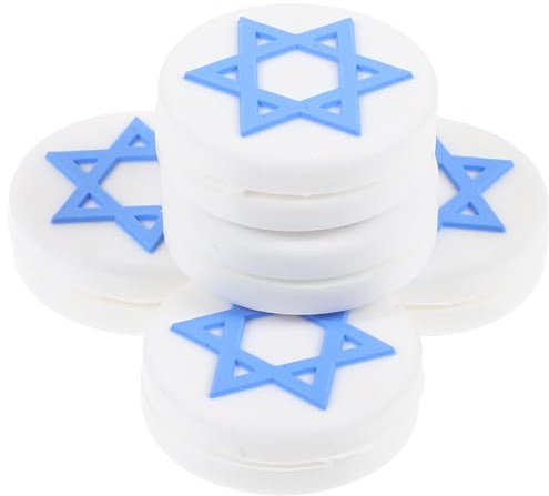 Toyvian 5 pièces Lot de Amortisseurs de Vibrations Silicone pour Raquettes de Tennis Absorbeurs de Chocs Légers avec Design Drapeau National Facile à Installer et Portable