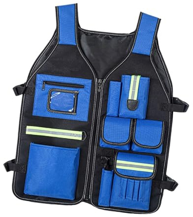predolo Gilet Porte-outils, Gilet de Travail Multifonctionnel et Pratique avec Poche à Outils, Idéal pour Les Travailleurs En Extérieur et Les Passionnés.