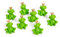 Logbuch-Verlag 8 Frösche grün mit Krone Froschkönig Figur Märchen Glücksbringer für Kinder & Erwachsene 3 cm