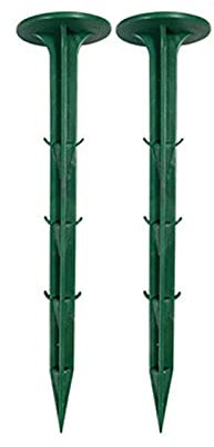 KHUY Erdanker Kunststoff, Erdanker Unkrautvlies Multifunktionale Gartenpfähle Erdanker Bodenanker Gartenschlauch Erdanker für Unkrautvlies, Unkrautfolie, Rindenmulch (Color : Green, Size : 1000 pcs)