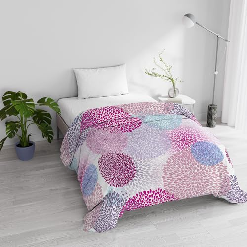 Trapunta Invernale Imbottita Letto Piazza e Mezza 200x245cm DoubleFace BASIC fantasia SOFFIONI, Made in Italy - Piumino Reversibile in morbida Microfibra 200gr/mq - Piumone Lavabile in Lavatrice