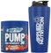 Applied Nutrition Pump Zero Pre Workout + 750ml Steel Protein Shaker - Zero Stim, Caffeine Free, Energy & Performance (375g - 25 Servings) (Fruit Burst)