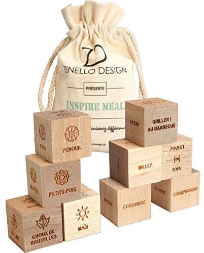 Batch Cooking Dés Recettes Inspire Meal - Livre Cuisine Interactif 186k Combinaisons - Cadeau Cuisinier Carnet Recette à Remplir - Jeu Culinaire Créatif