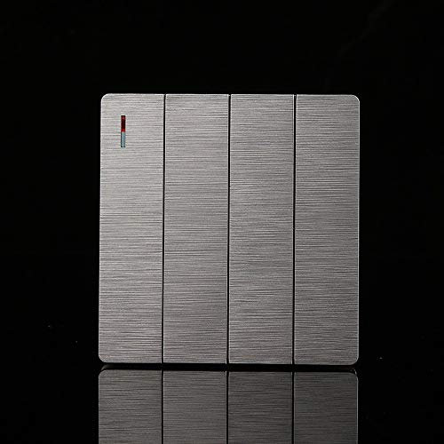 Lichtschalter Wand Zeichnung grau großes Panel Schalter Haushalt Typ 86 versteckter Wippschalter Hotel Restaurant Einfache und doppelte Steuerung Multicontrol Schalter Pann