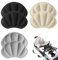 3 Paar High Heel Pads Grips Schuhe Kisseneinsätze zu Groß lose Sneaker Filler Rückenpolster Protektoren Repair Liners festerer Grip Blasen Schmerzprävention Rutschknöchel Fuß (1 Schwarz 1 Beige 1 Grau