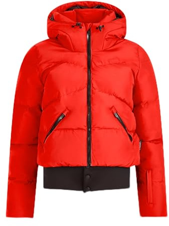 Protest PRTPreppy Women's Ski and Snowboard Jacket Zip Shift, Red (poppy red), S