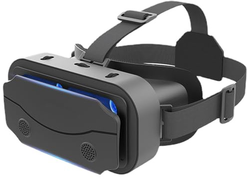 Auriculares VR de teléfono Inteligente: Gafas de Realidad Virtual 3D, diseño de Banda para la Cabeza Ajustable | Visor de Alta definición para Juegos de películas de televisión, Experiencia inmersiva