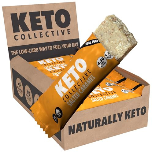Keto Collective Keto Bars 15x40g | 2g Net Carbs | Keto Snacks | High Fibre | Natural Ingredients | Source of Protein | Low Carb Snacks | Gluten Free | Vegan | Made in the UK | No Artificial Sweeteners