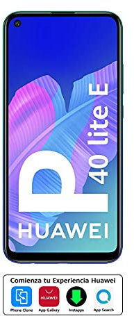 Huawei P40 Lite E - Smartphone 64GB, 4GB RAM, Dual Sim, Aurora Blue (Renewed)