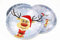 Kamaca Lot de 3 assiettes à biscuits de Noël en métal pour biscuits, pâtisseries, stollen et bonbons (Lot de 3 assiettes à pâtisserie en forme de renne)