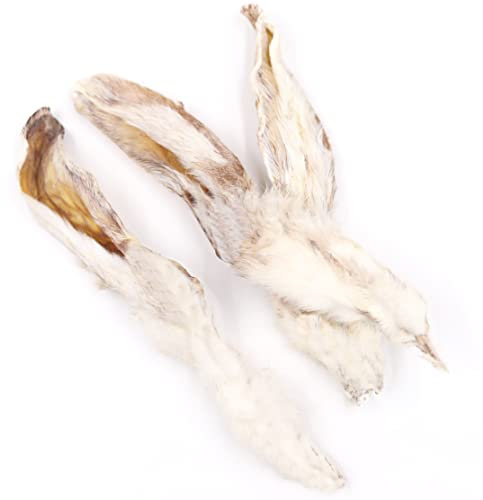 BREERs 1 Kg Kaninchenohren mit Fell für Hunde Kausnack aus eigener Deutscher Herstellung in ausgezeichneter Qualität