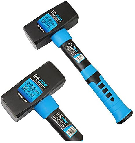 US PRO Tools 1.125kg 2.5lb Lump Sledge Club Hammer with Fibreglass Handle 4500