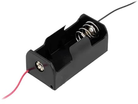 CABLEPELADO Flacher Batteriehalter, Batteriehalter D LR20 R20, inklusive 200-mm-Kabel, Gesamtspannung: 1,5 V (1,5 V pro Batterie), geeignet für 1 D-Batterien LR20 R20