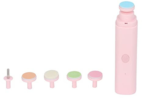 Elektrischer Baby-Nagelschneider, Kleine Tragbare Niederfrequenz-Polier-Elektro-Nagelfeile für Babys zu Hause für Kleinkinder (Rosa)