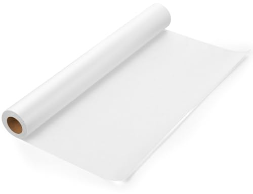 Rouleau de papier calque et croquis 45 cm x 50 m – Papier blanc translucide pour dessin, croquis, patron de couture et travaux manuels