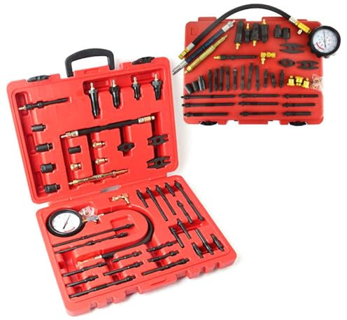 Kompressionstester für Dieselmotoren Druckverlust Kompressionstester Prüfer Tester 0-40 bar Motor Kompression prüfen meßen Kfz