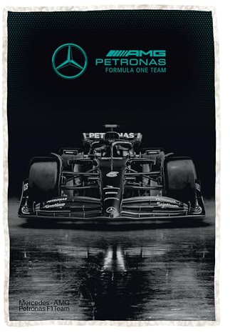 Mercedes AMG Petronas Official Fleece Blanket | Super Soft Warm Throw with Sherpa Reverse, Formula One Design | Perfect For Home, Bedroom, Sleepovers & Camping | Size 120 x 150cm
