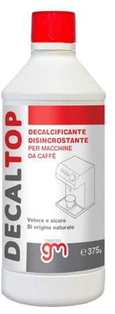 MagazziniGM DECALTOP 375, Decalcificante Naturale per Macchine Caffè e Ferri da Stiro, Biodegradabile, Anticalcare per Ferri a Caldaie Made in Italy,375gr (1)