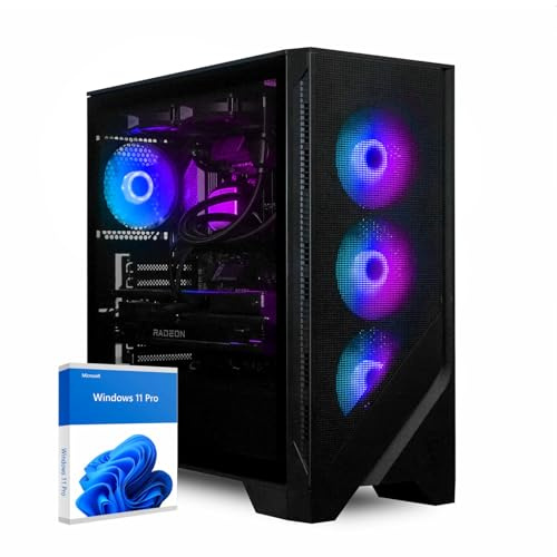 dcl24 Streaming PC Ryzen 9 9950X3D, AMD Radeon RX9070XT 16GB - 2000GB SSD, 64GB DDR5, Zocker mit 16x5.7 GHz, Tower mit WLAN, Gaming mit Windows 11 Pro [20310]