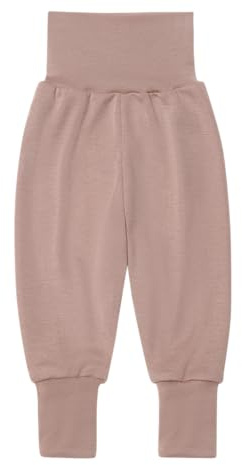 Engel Natur | Baby Nabelbund Hose | 70% Wolle (kbT), 30% Seide (DE/NL/SE/PL, Numerisch, 50, 56, DustyRose)
