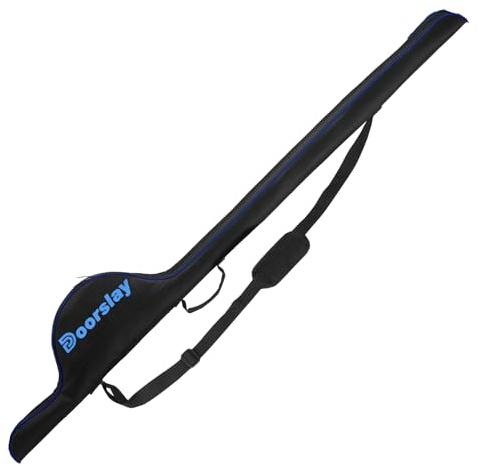 doorslay Fishing Rod Bag, 63 Inch Fishing Rod and Reel Protective Case, Portable Folding Fishing Pole Case, Fishing Tackle Storage Bags Carry Organizer Outdoor Waterproof for Fishing