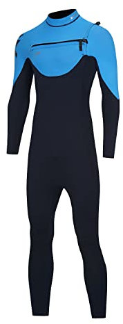ZCCO Neoprenanzug Herren 3mm Neopren Thermal Brustreißverschluss Badeanzug Herren und Frauen Langer Tauchanzug zum Surfen,Speerfischen,Tauchen,Schnorcheln,Kajakfahren
