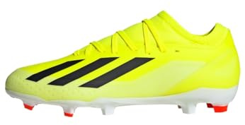 adidas Unisex Adulto X Crazyfast League FG, Solar Yellow/Core Black/Cloud White, 42 EU