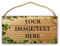 Letreros de madera personalizados para colgar letrero de madera personalizado con texto personalizado para casa de campo, tienda, café, garaje, pub, arte de pared de 6.0 x 12.0 in