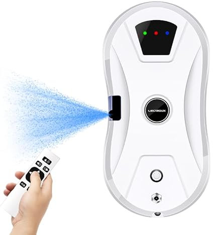 LIECTROUX YW610 - Robot per lavavetri, spruzzatore ad ultrasuoni, pulizia a secco e a umido, viaggio AI, telecomando