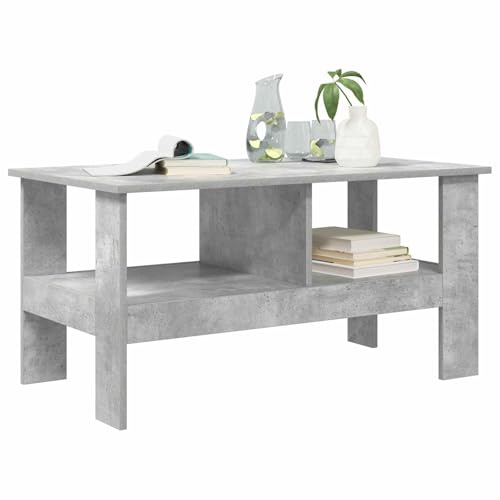 vidaXL Kaffeebord Betonggrå 90 x 50 x 45 cm Konstruerat trä
