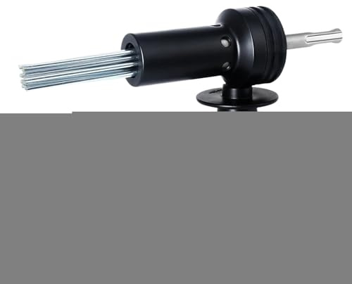 Herramienta de escalador de agujas, eléctrico con 18 agujas de acero de dureza, adaptador para removedor de óxido para hormigón, metal y cemento, desbarbado, mecanizado de rugosidad