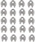 Rshuhx M4 Wire Rope Clamp 20pcs 304Stainless Steel Cable Clip, U Bolt Saddle Clamp, Wire Rope Cable Clamp, for Rigging Rope and tension cable Garden Tensioning Wire Ropes Industry Household Shipping
