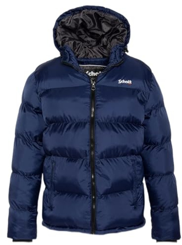 Schott NYC Mixte Idaho2 DOUDOUNE CAPUCHE ZIPPEE SCHOTT, ROYAL BLUE, M EU