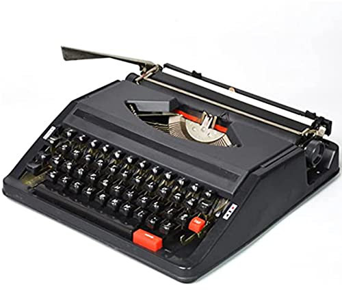 NOGRAX Vintage Schreibmaschine,Manuelle Retro Schreibmaschine,ablenkungsfreies Schreiben,funktionale Heimdekoration im Vintage Stil,für Briefe,kreatives Schreiben,Basteln,Black