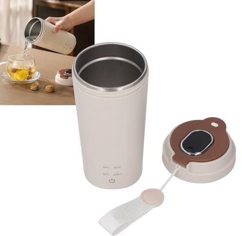 Hervidor Eléctrico Portátil 500 Ml, Caldera de Agua de Viaje de 300W Recargable, Calentador de Botter para Fórmula para Bebés, té y café