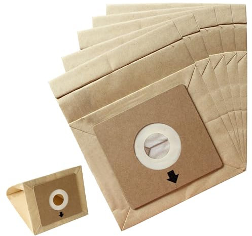 5 Pack Vacuum Cleaner Bags for Bush VCB35B15C1J7W-70, Argos VC-401/402 & VYTRONIX RBC02 Efficiency Paper Dust Hoover Storage Bags Accessories Multi-Model Fit Anti-Allergy Large Capacity