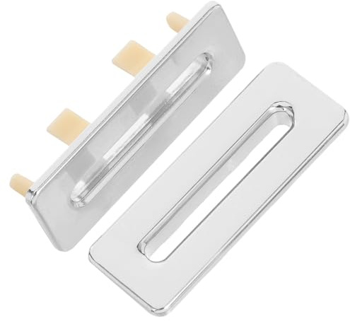 Ciieeo Copertura per Troppopieno Lavabo 2 Pezzi in Lega di Zinco Argento, Anelli Resistenti alla Deformazione per Lavabo Appoggio Bagno, Adatti e Bagno