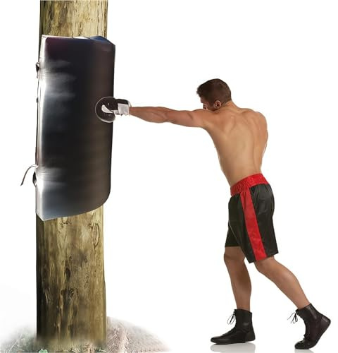 Väggmonterad boxningssäck för kampsport, boxning och kung fu-träning, bärbar slående dummy för hemmagym eller träanvändning