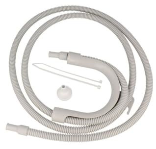 BOSCH Kondenswasserablaufschlauch 2m, Weiß, Polyethylen (PE), Set 12013784, kompatibel mit/Ersatzteil für Bosch Siemens Wäschetrockner