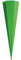 Roth Schultüte Rohling grün 85 cm eckig mit Roth Spitze