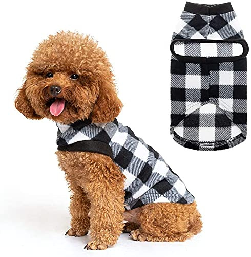 EXPAWLORER Soft Cat Jumper Clothes for Cats Only - Warm Cat Clothing Fleece Sweater, Autumn Winter Pet Coat Pullover Design, Sweatshirt Outfit Apparel also for Puppy Small Dogs, L