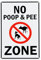 Señales de Perro Sin Caca, Cartel de Advertencia de Prohibición de Perro, Cartel Perro Peligroso, Aluminio Libre de Óxido, Fácil Montaje al Aire Libre