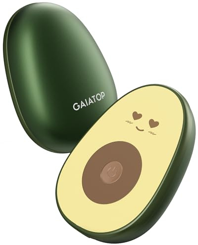 Gaiatop Calentador de manos recargable, paquete de 2 unidades, magnético, 3 posiciones, calentamiento rápido, calentador de bolsillo eléctrico portátil, manos calientes reutilizables para acampar al