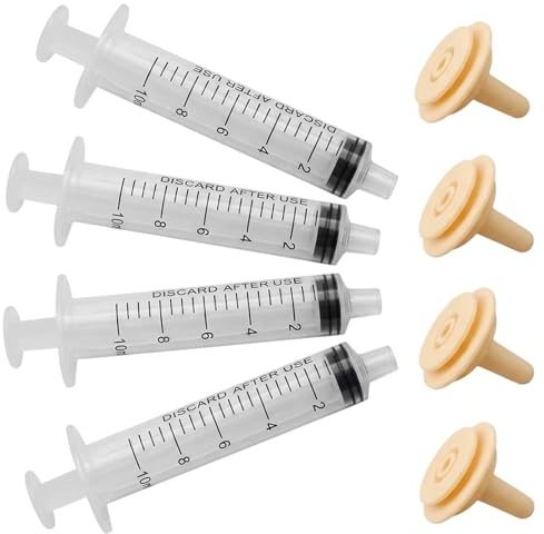 QhgPnt 4Pcs Pet Feeding Set, Silicone Puppy Milk Feeding Bottles,Bite-Resistant Kitten Milk Bottle Feeder, Small Animal Feeding Bottles for Puppies and Kittens
