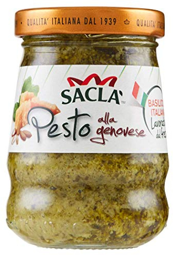 6x Saclà Pesto alla Genovese med basilika 90 g från italien sås pasta sås matlagning såser