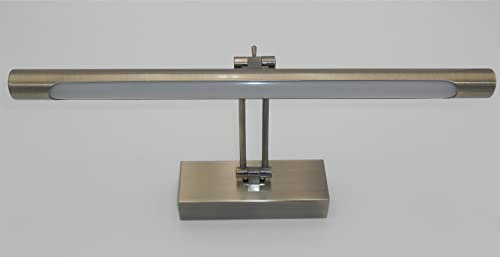 Applique LED da parete per illuminare quadri, specchi, murali, LED da 6 W, stile tradizionale, tonalità di luce calda 3000 K, bronzo antico, completamente articolato e girevole. 40 cm